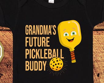 Grandma's Future Pickleball Buddy, Baby Bodysuit One Piece, Pickleball, Pickleball Gifts, Pickleball Baby, Baby Pickleball, Pickleball Shirt
