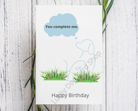 PRINTABLE Birthday Card From the Dog - Etsy