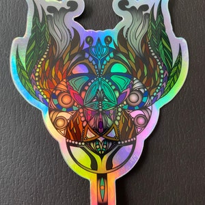 Holographic Sticker "Anamorph" Tipper Inspired Design