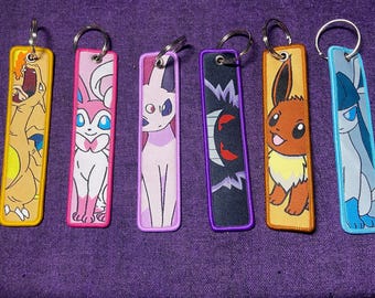 Pokémon Embroidery Keychains (Washable) Pocket Monsters