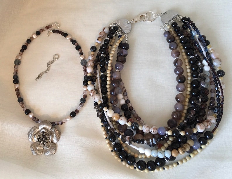 Beaded Flower Necklace