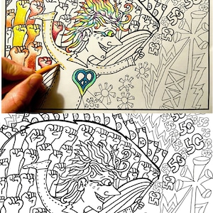 Imagens de livros para colorir (5 ilustrações exclusivas), de Andrew Kaminski