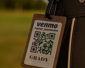 Venmo Custom Taschenanhänger | Personalisierbar | Golfer Geschenkideen