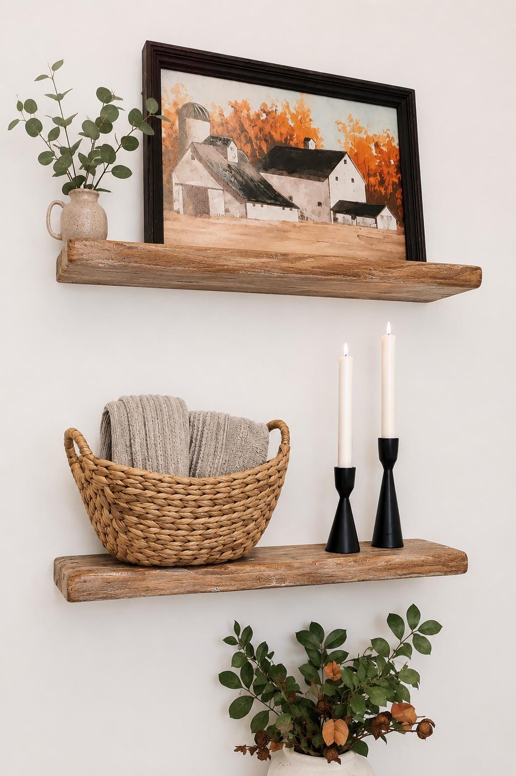 Wood Bookshelf Pottery Barn - Etsy
