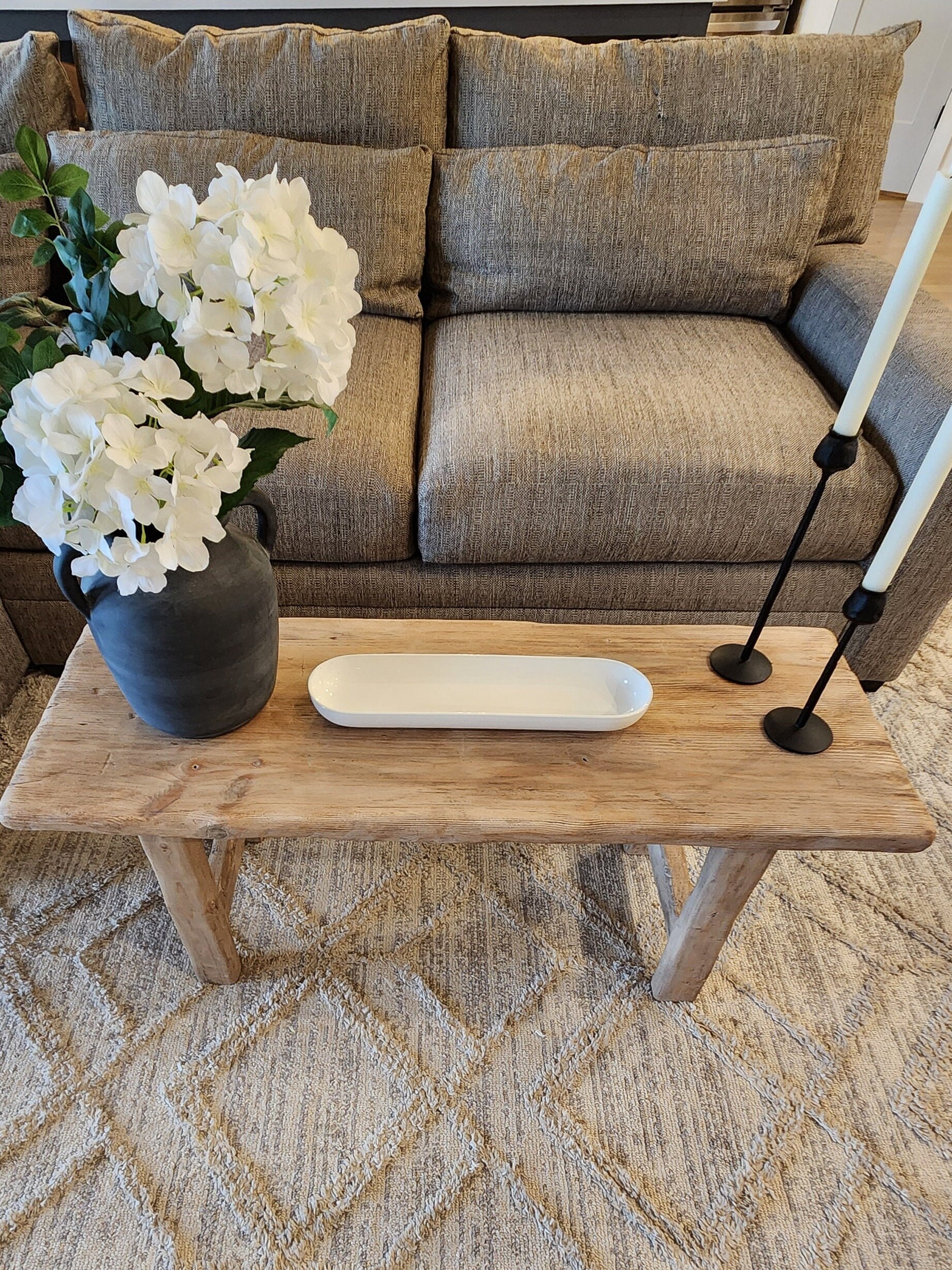 Wood Noodle Coffee Table / Deep Seat Bench 42