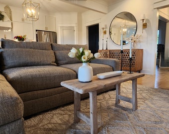 Wood Noodle Coffee Table / Deep Seat Bench 42