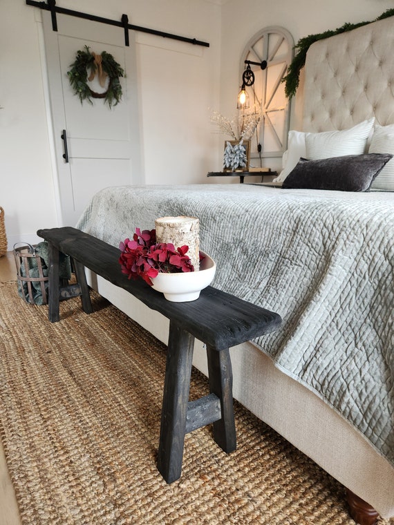 Wood Bench Vintage Bedroom Bench ANQILEE Wood Bench Vintage Noodle