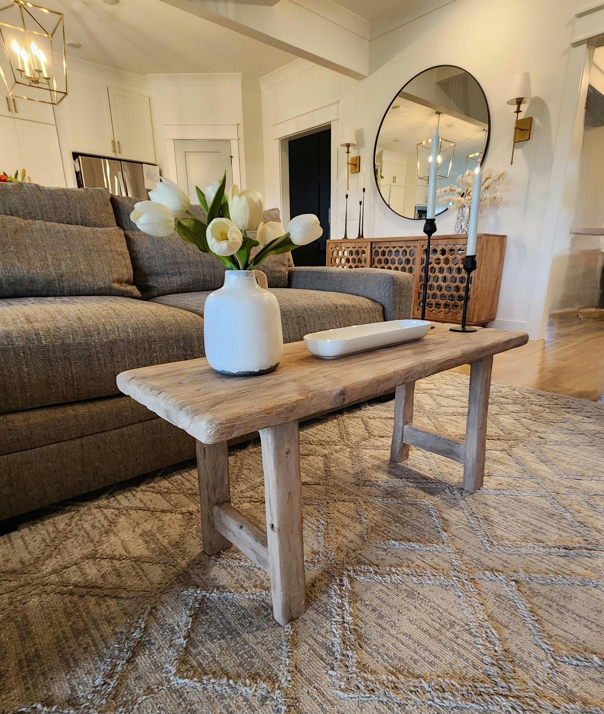 Wood Noodle Coffee Table / Deep Seat Bench 42