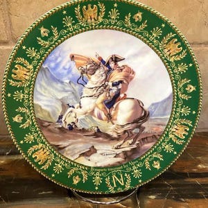 Lot of 3 Limoges Porcelain Collector Plates - Napoleon and Josephine - 8.5 Inch
