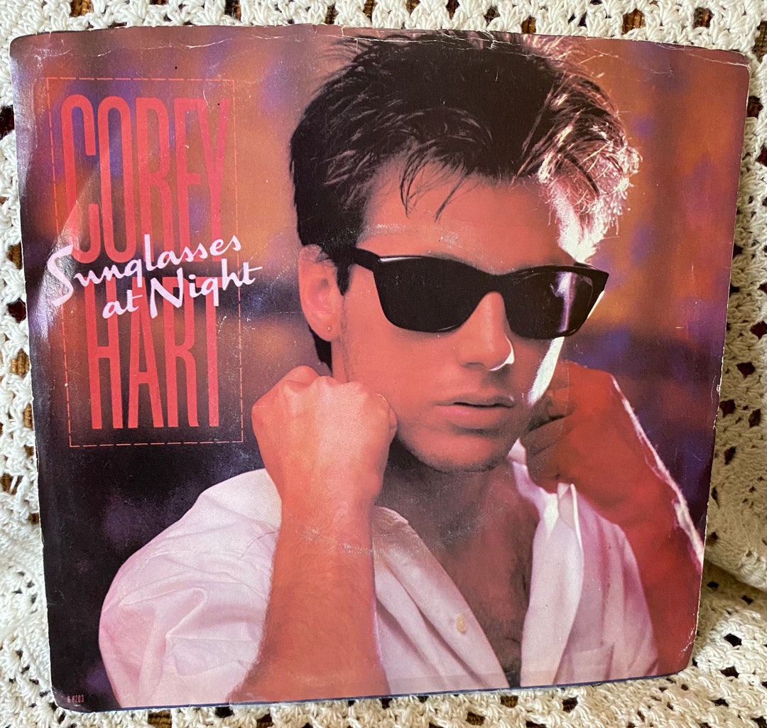 Lot of 2 Corey Hart 45 Rpm Vinyl Singles Sunglasses at Night Etsy