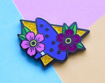 Ocarina Enamel Pin