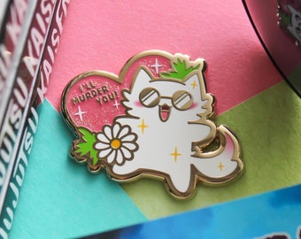 Stabby Catoru Emaille Pin