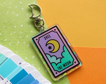 Der Mond Tarot Acryl Schlüsselbund