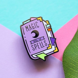 Summerween Spell Book Enamel Pin image 1