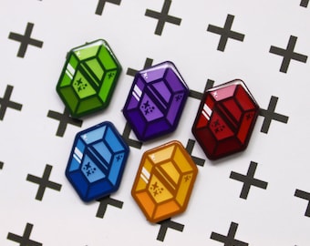Kleine Rupien Emaille Pin