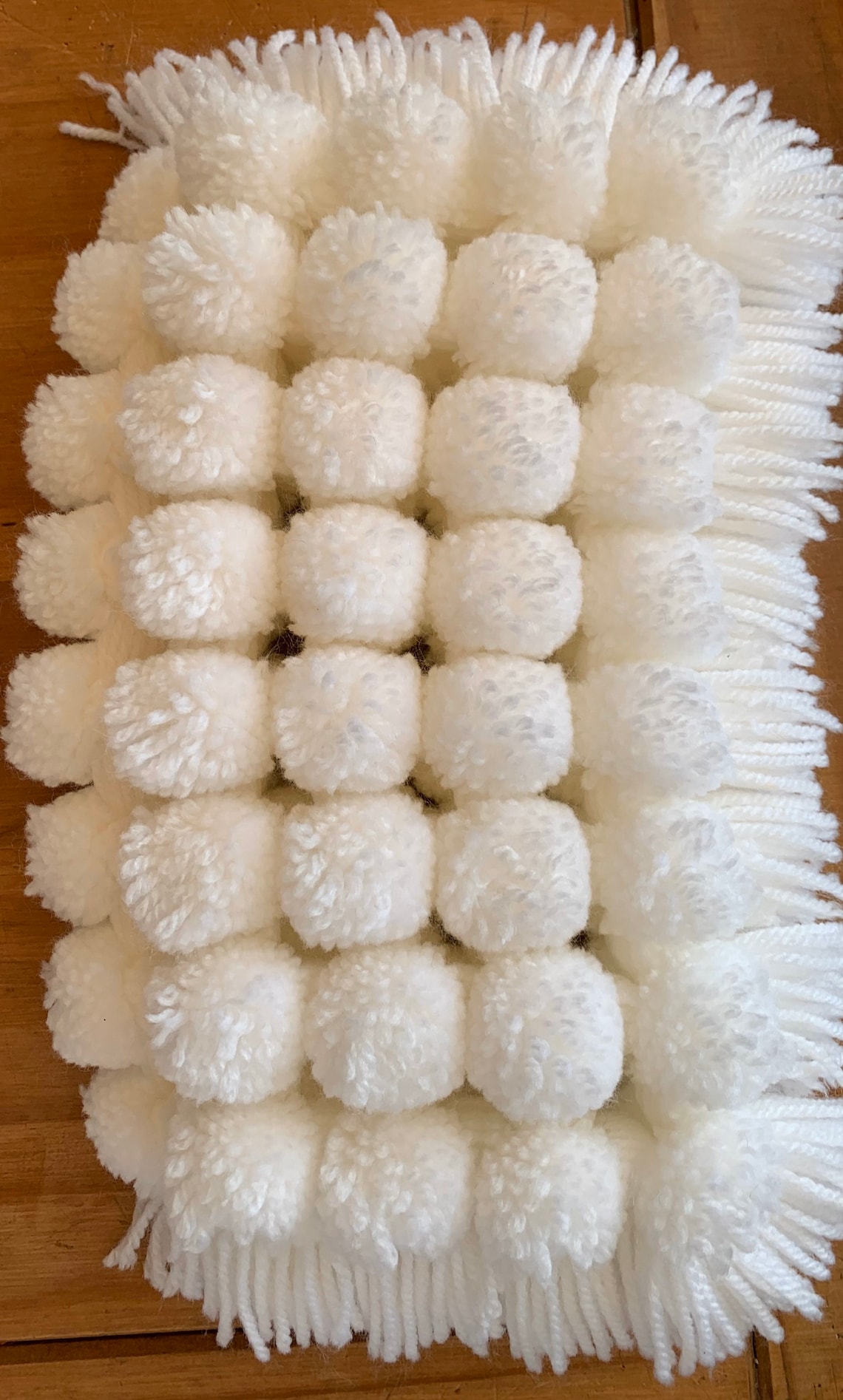 Dolls pram Pom Pom blanket and pillow set Etsy