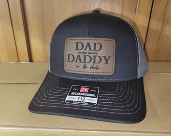 Daddy In The Sheets Leatherette Patch Hat