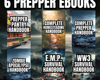 6 Prepping & Survival Guides Ebooks ! - Ultimate Bundle For Preppers and Survivalists - Survival PDF Books