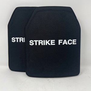 2 x Level 4 IV Hard Ballistic Strike Plate Armour Strike Face - Pair ( no vest included )