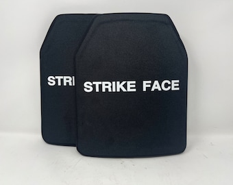 Level 4 IV Hard Ballistic Strike Plate Armour Strike Face - 2 Plates / Pair ( no vest included )