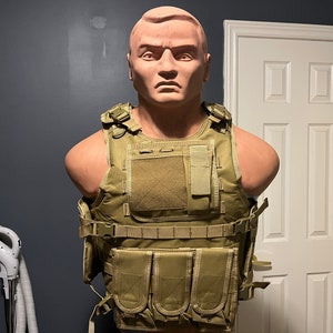 Bulletproof Tactical Vest With Plates Level 3A IIIA 4 Colors Khaki