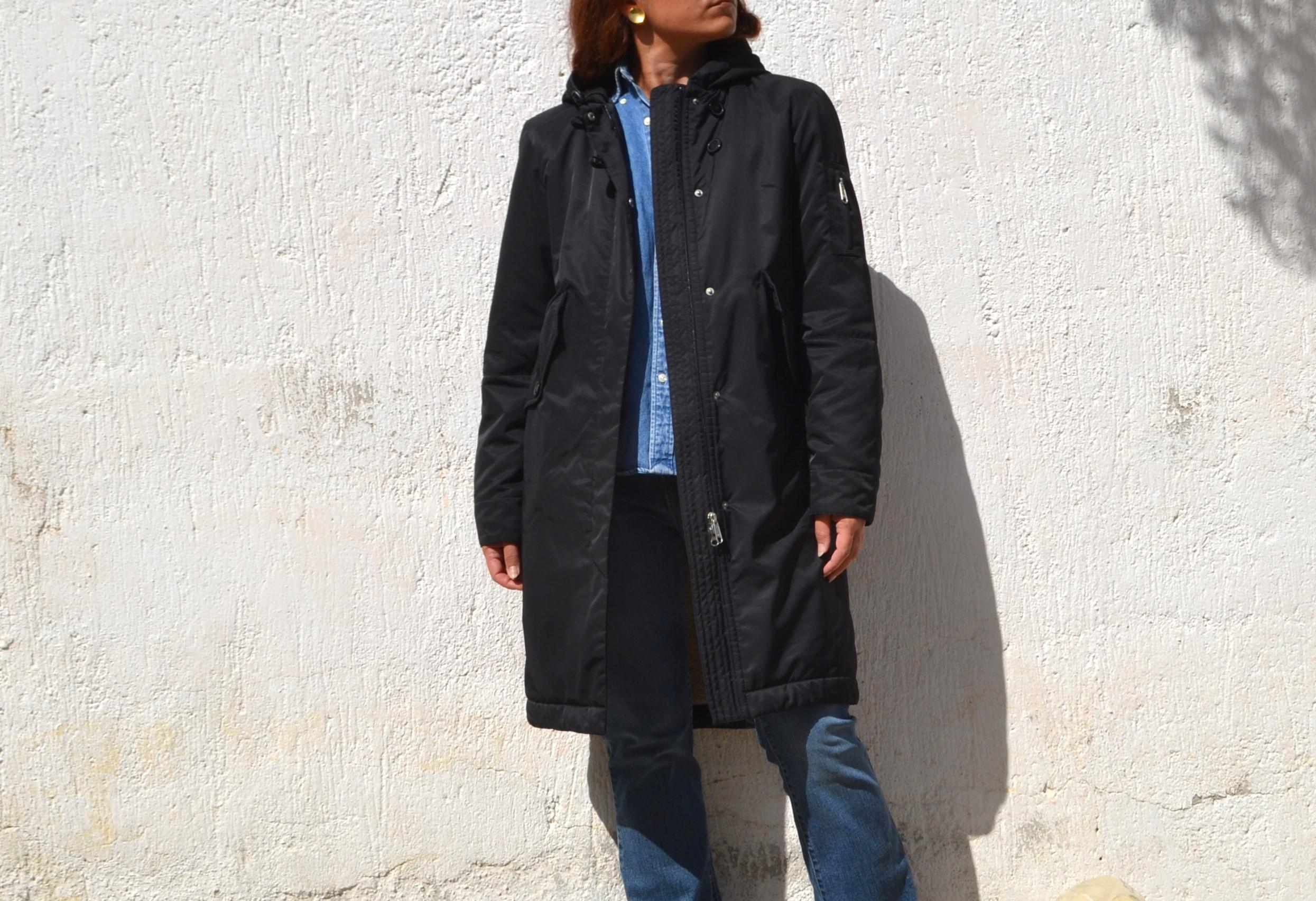 【特注品】wagnus Aqualice Sheep black coat Women Toscana Coat Black Winters 3/4 Long Jacket Shearling