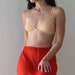 Deadstock beige athletic petite  bra,bustier,underwear top. 70 B 