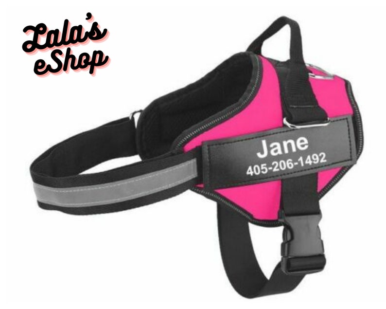 Personalized Dog Harness With Custom Patch Removable Name Dog Etsy