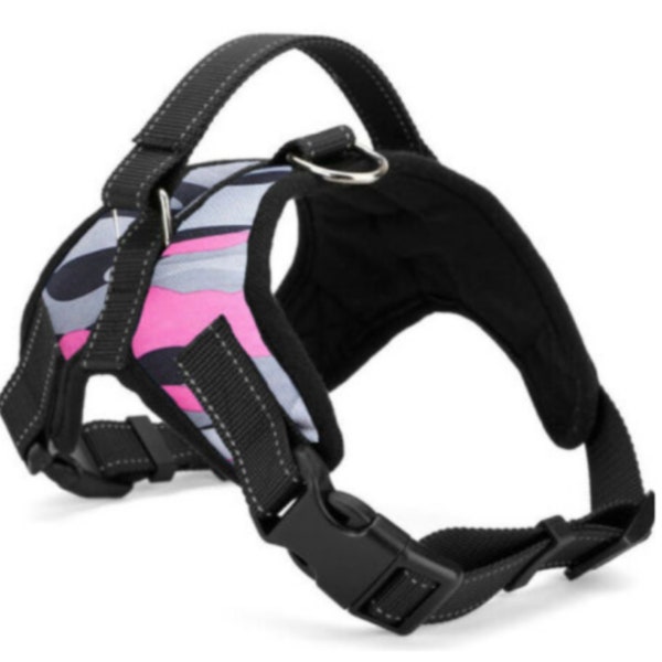 No-Pull Comfort Walking Working Dog Harness with Handle and Reflective Stripes Padded Adjustable Medium Large Sizes: M, L, XL, XXL