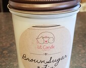 Brown Sugar & Fig handcrafted candle