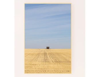 Prairiehuis Saskatchewan, Canada Velden Landschap Digitale fotografie