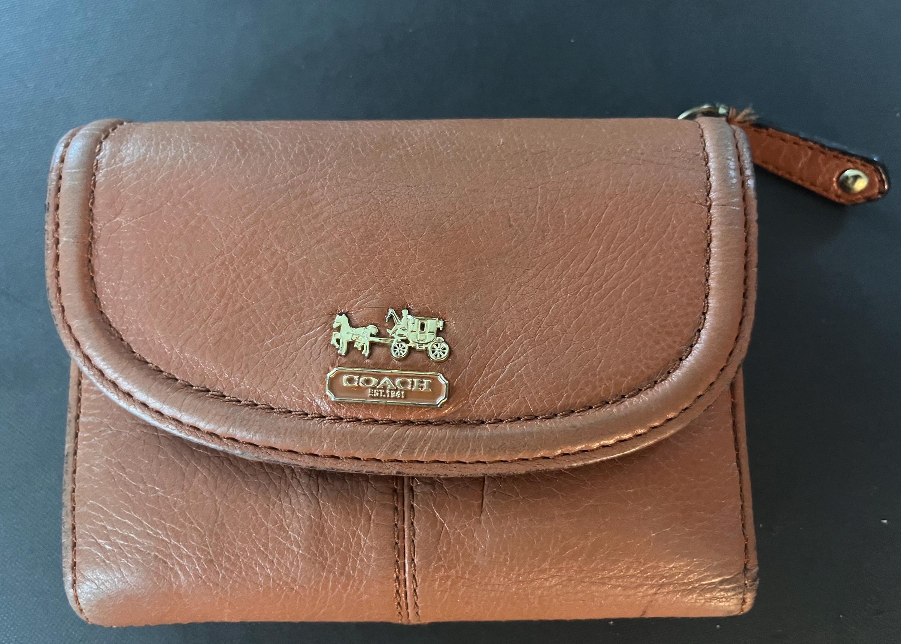 新品 Vintage Coach RoundZip Wallet Brown Coach Vintage Wallet - Etsy