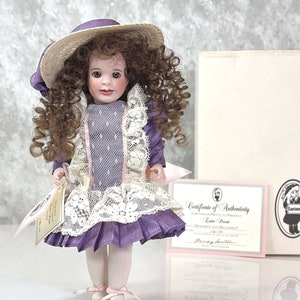 Vintage 1995 Wendy Lawton Easter Parade PORCELAIN DOLL 9&quot; Melodies & Memories Limited Edition #176/250 Signed Numbered COA Box