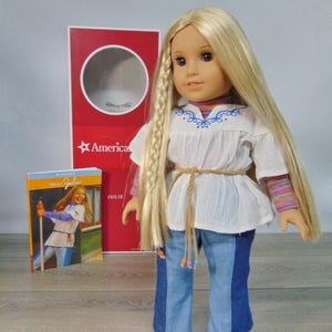 American Girl Julie Albright BeForever Meet Purple Underwear Only stained