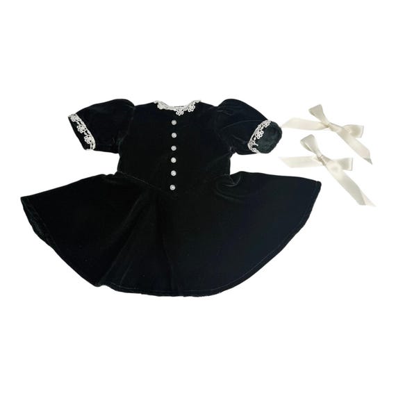 American Girl Molly Christmas Dress Pleasant Co Evergreen Velvet Cream Ribbons