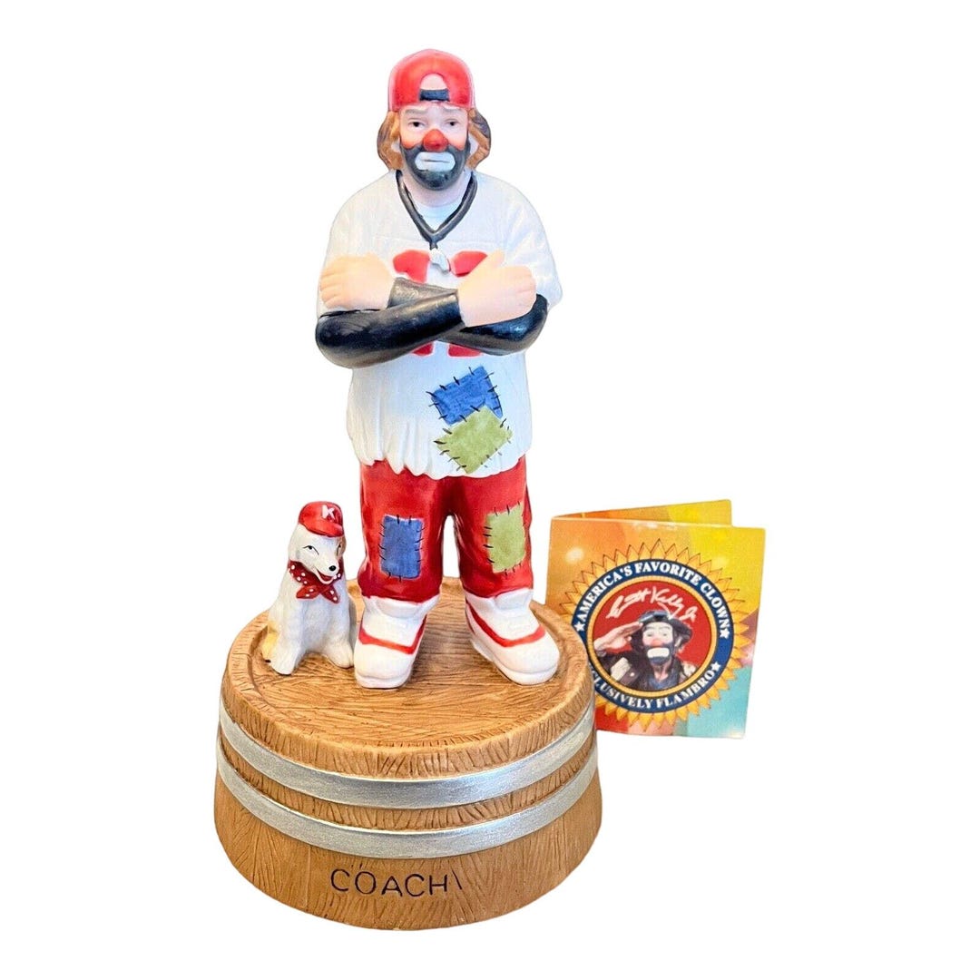 Emmett Kelly Baseball Clown Music Box San Francisco Co Sports