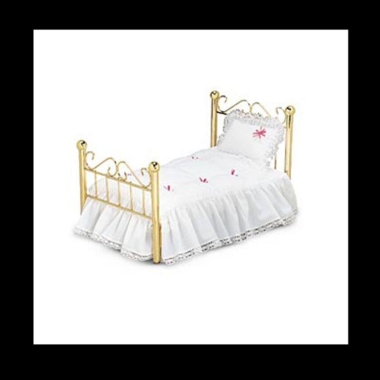 AMERICAN GIRL DOLL SAMANTHA'S BRASS BED & BEDDING for Sale in