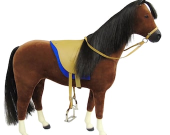 Cheval American Girl Felicity – Avec Selle – Vintage – Pour Poupée 18 Pouces