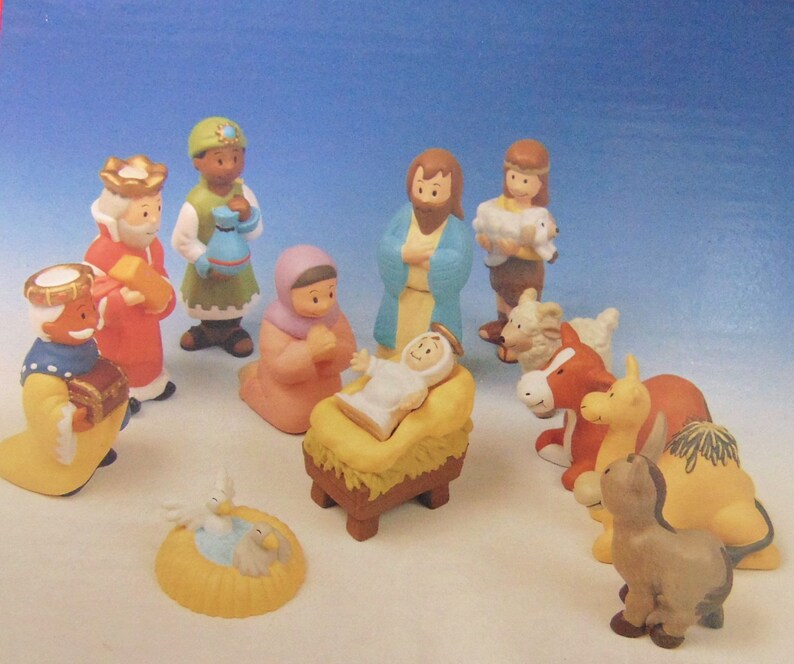 Vintage House of Lloyd Childrens First NATIVITY SET 13Piece Etsy