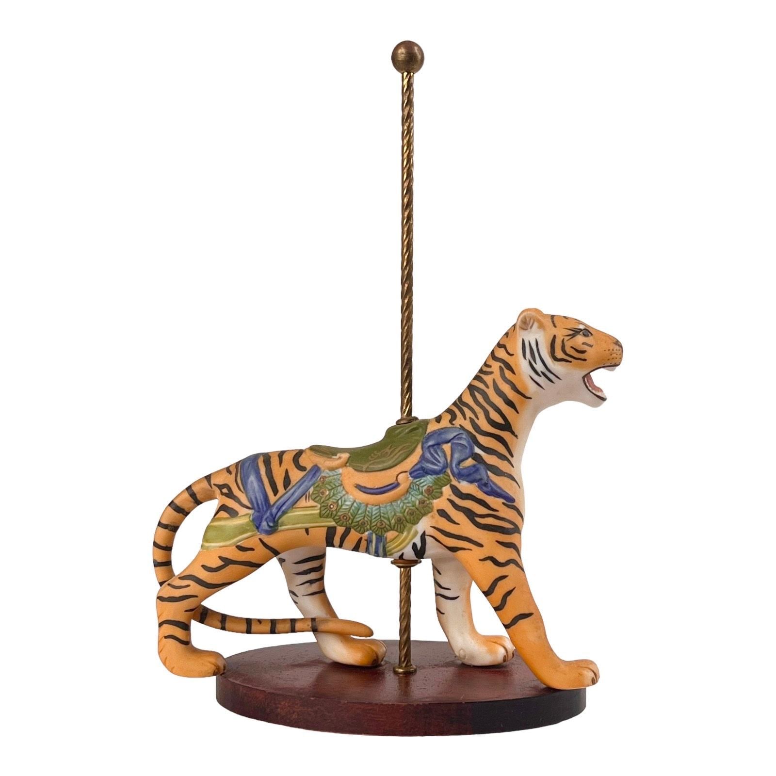 Franklin Mint Tiger Carousel Figurine 7