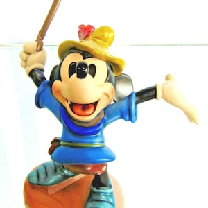 Disney Mickey Mouse Figurine & Book Brave Little Tailor Peter Pan Sword New Box image 10