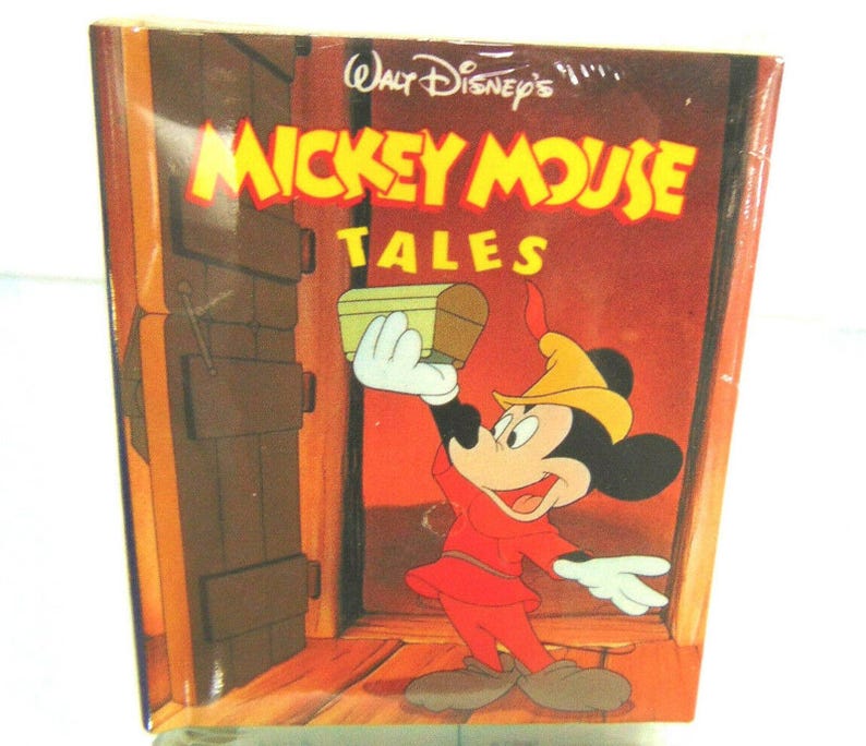 Disney Mickey Mouse Figurine & Book Brave Little Tailor Peter Pan Sword New Box image 7