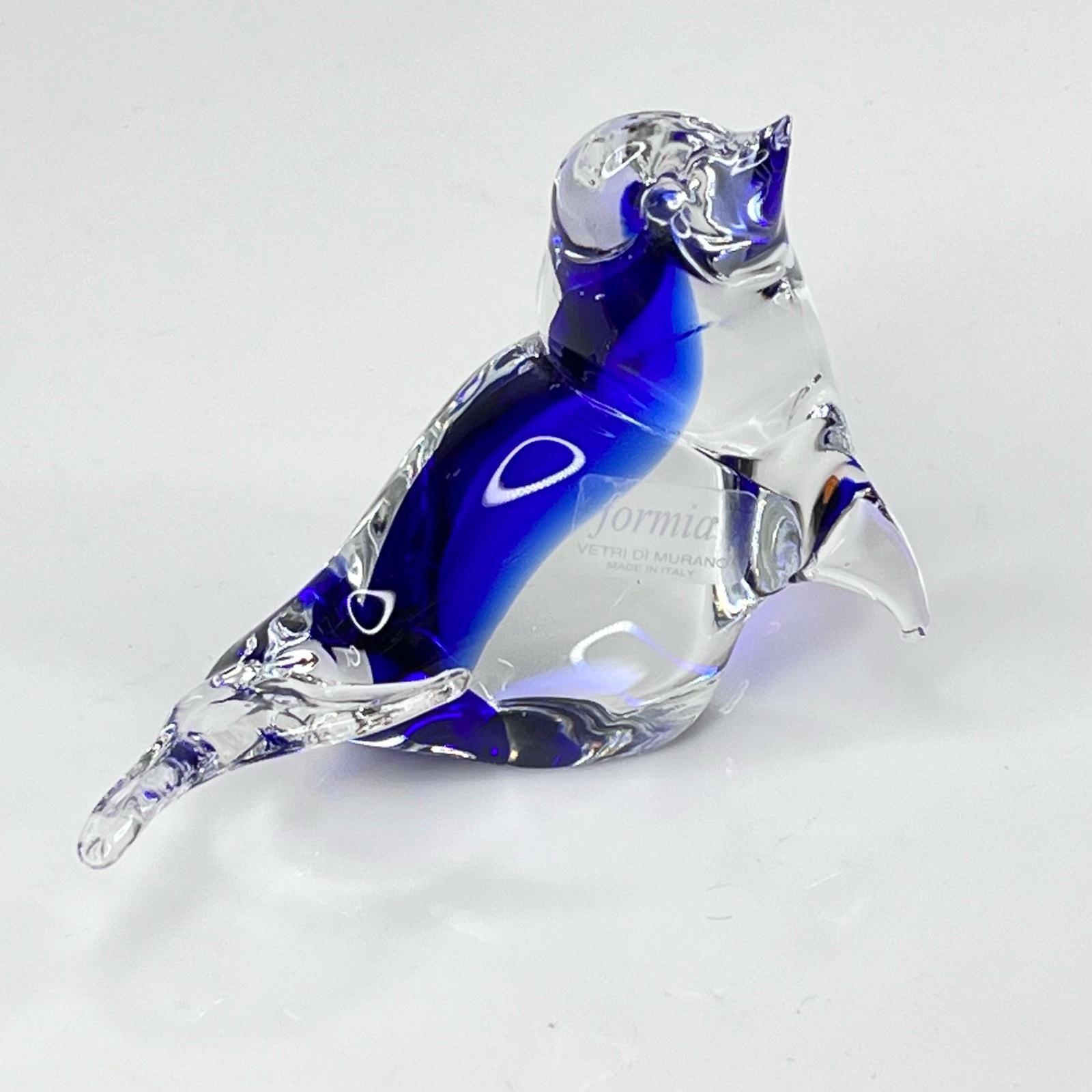 Formia　鳥　ガラス　イタリア　オブジェ　 Vetri Di Murano Formia Vetri Di Murano Sea Lion Glass Seal 6