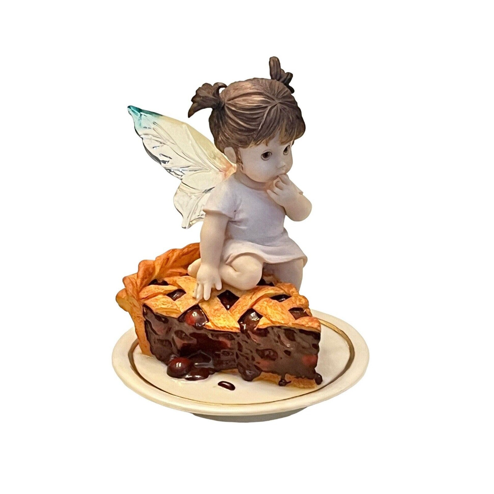 Meine kleinen Küchen-Feen ZUCKERTORTEN FEE Kirsch Dessert Backen Acryl Engel Flügel Mädchen Fee Figur!