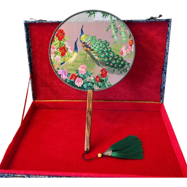 Vintage Wood Fan Box Etsy