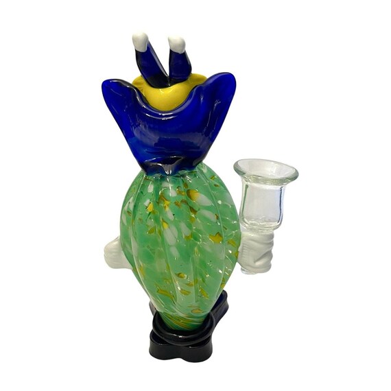 【ペア】イタリア ムラーノガラス人形 キャンドルホルダー ヴィンテージ ヴィンテージ 60 年代 ムラーノ イタリア アート ガラス