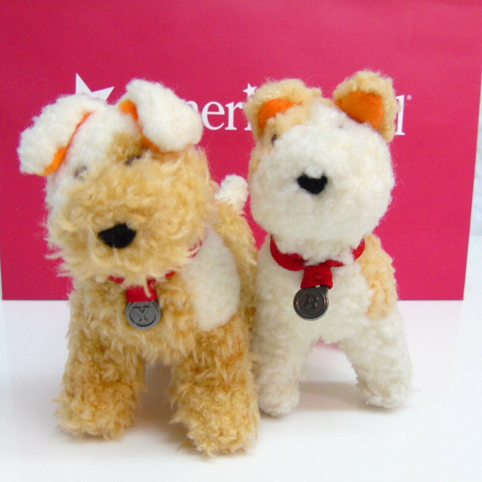 American Girl Emily Molly Pet Dogs Yank & Bennett Terrier Plush