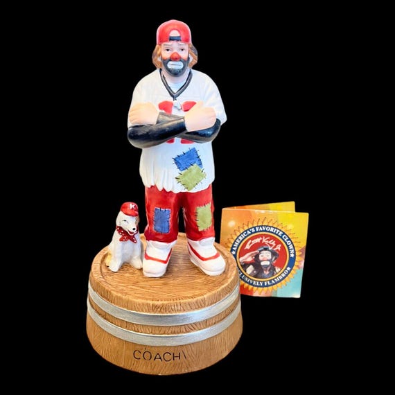 Emmett Kelly Baseball Clown Music Box San Francisco Co Sports