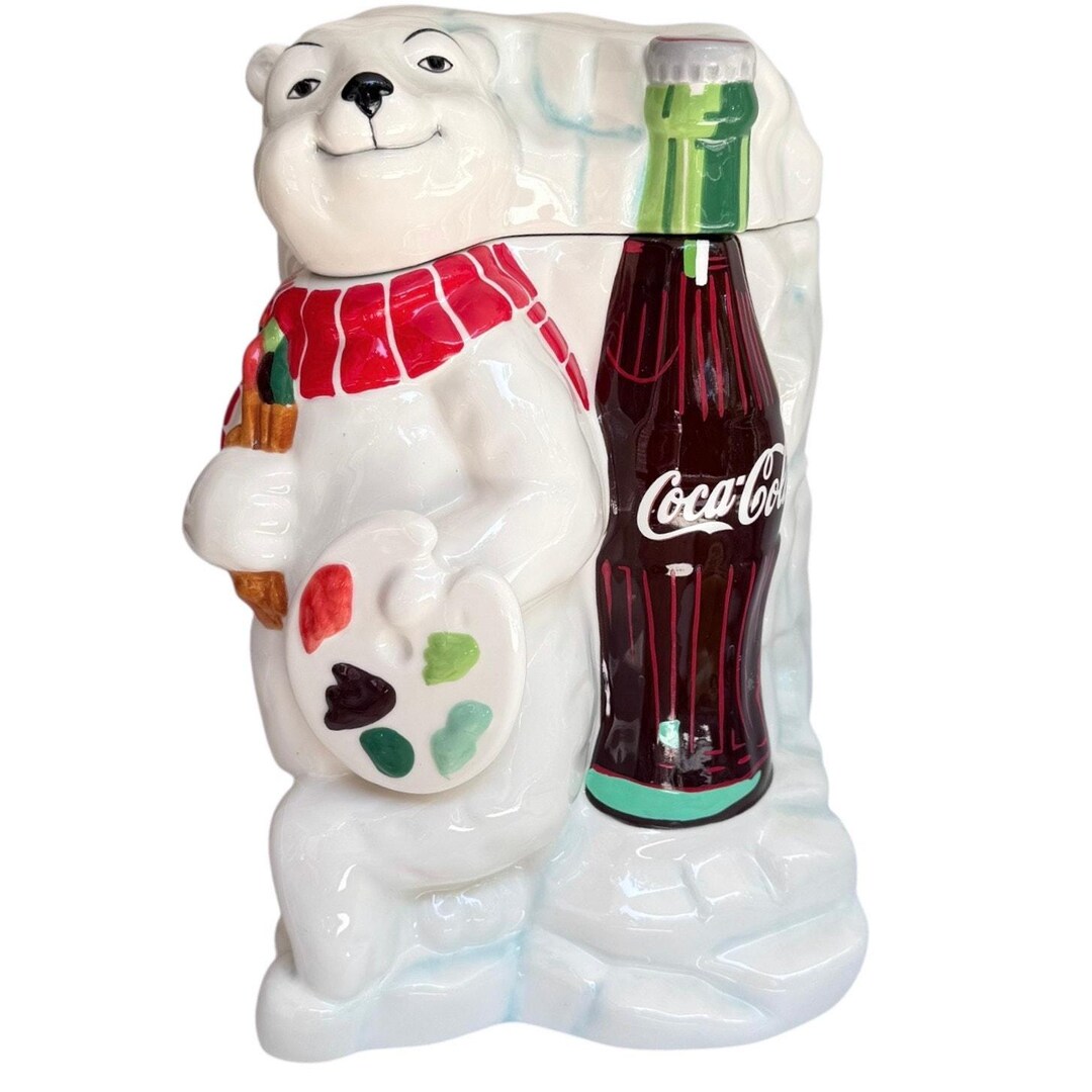 Coca Cola Polar Bear Cookie Jar