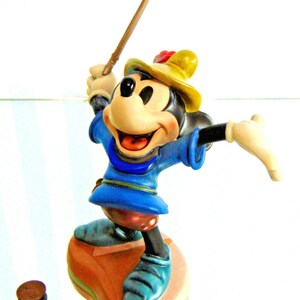 Disney Mickey Mouse Figurine & Book Brave Little Tailor Peter Pan Sword New Box image 6